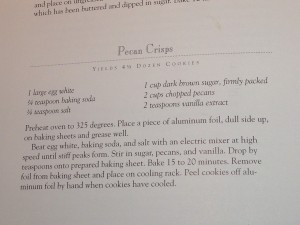 pecan crisp recipe