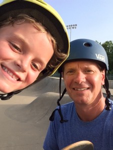 tom and tyson at skateboard park