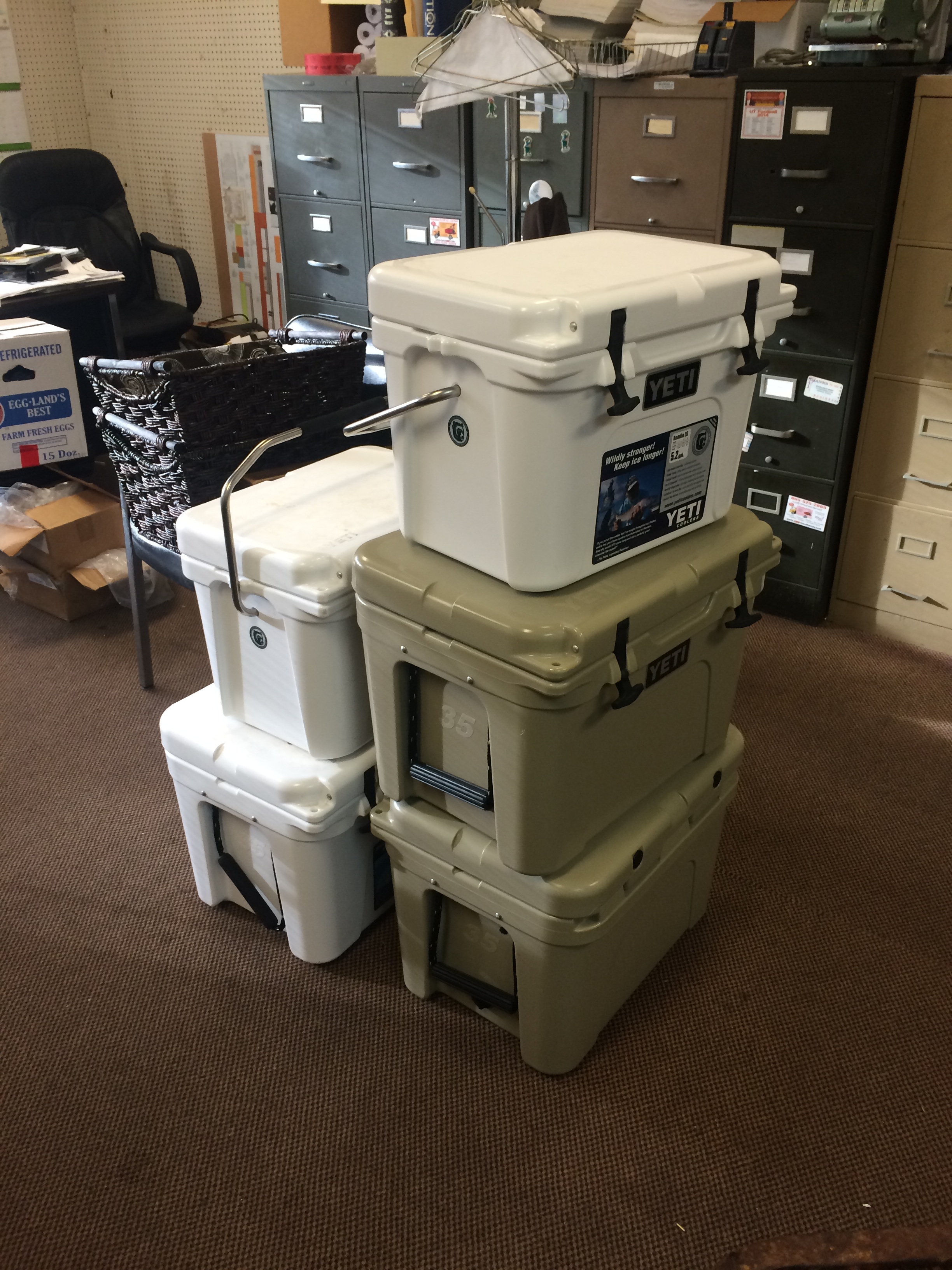 olive green yeti cooler